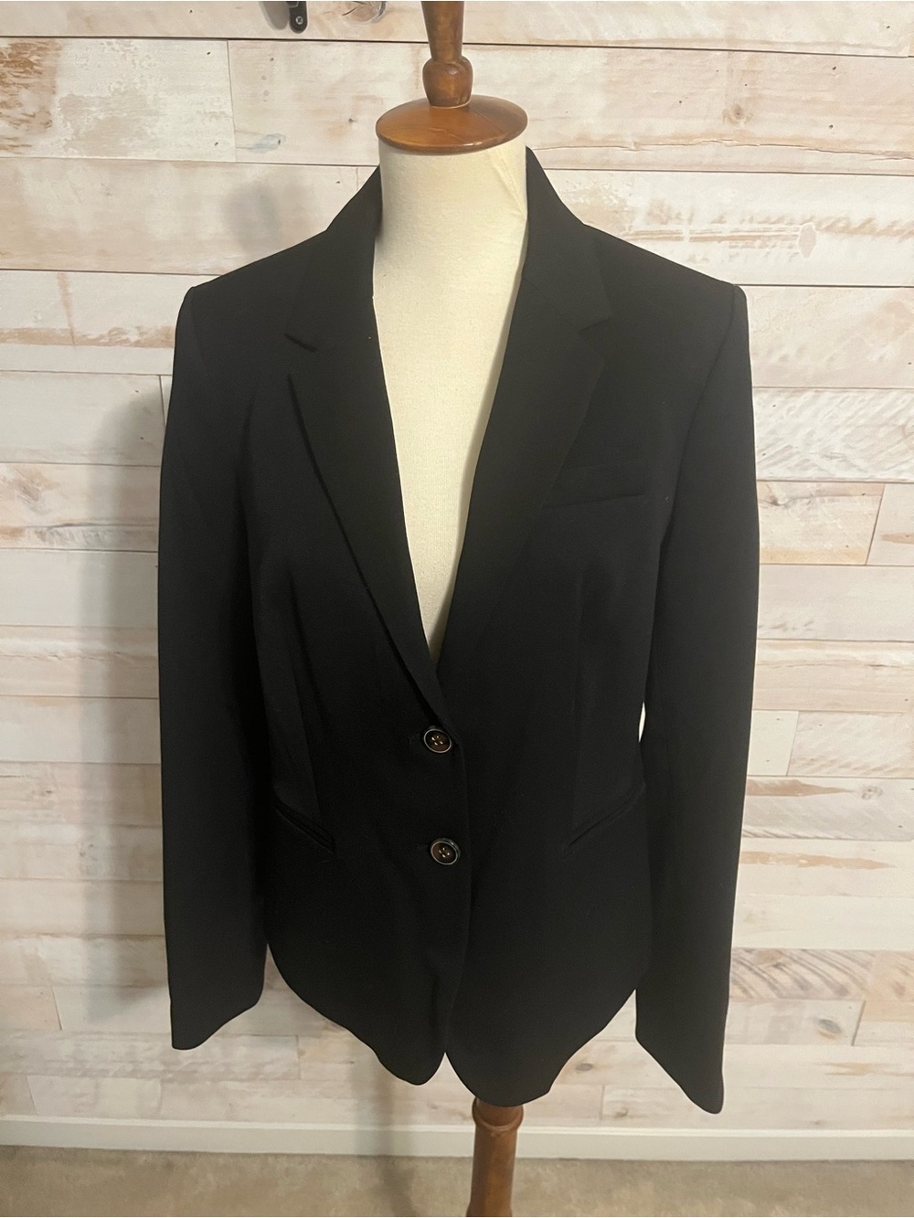 NWT J.Crew size M Black Women's Tailored Two-Button Blazer